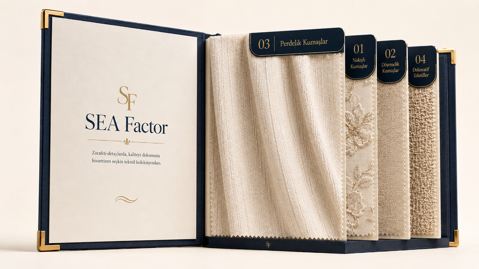 SEA Fabric perdelik kumaşlar koleksiyon kitabı